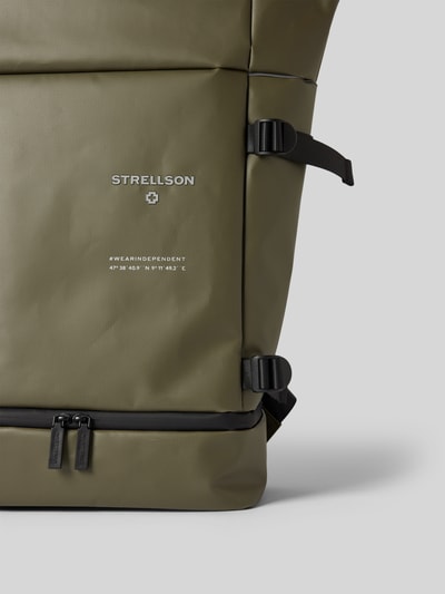 Strellson Plecak z nadrukiem z logo model ‘sebastian’ Oliwkowy 3