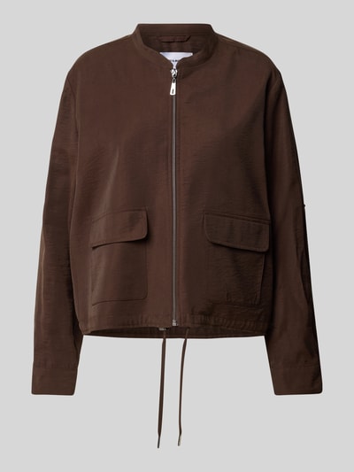 More & More Regular Fit Blazer mit Pattentaschen Schoko 2