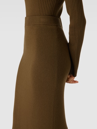 Marc O'Polo Długa spódnica z mieszanki żywej wełny Khaki 3