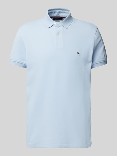 Tommy Hilfiger Regular fit poloshirt met labeldetail Lichtblauw - 2