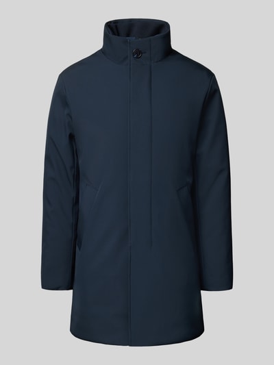 Matinique Regular fit functionele lange jas met steekzakken, model 'Harvey' Marineblauw - 2