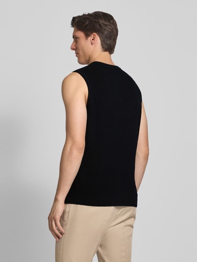 JAKE*S STUDIO MEN Tanktop mit gerippten Abschlüssen Black 5