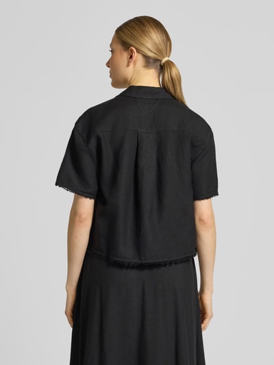 Tommy Hilfiger Boxy Fit Leinenbluse mit Viskose-Anteil BLACK 5