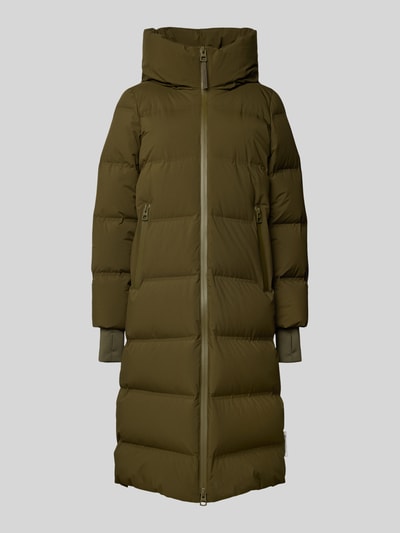 Marc O'Polo Płaszcz puchowy o kroju regular fit z długimi, dodatkowymi mankietami Khaki 2