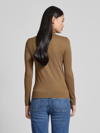 Lauren Ralph Lauren Strickpullover mit Rollkragen Modell 'ZOE' Camel 5