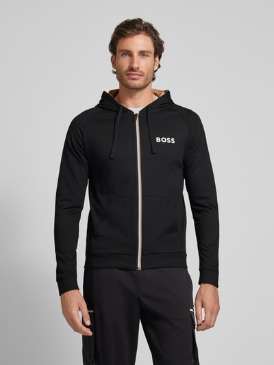 BOSS Sweatjacke mit Reißverschluss Modell 'Authentic' Black 4