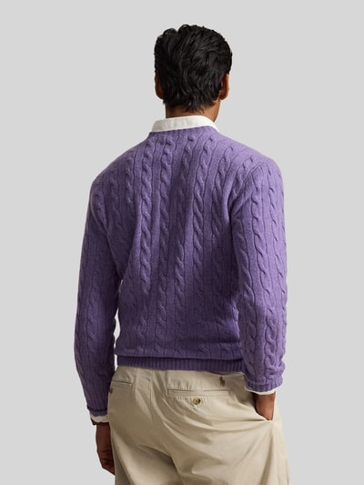 Polo Ralph Lauren Regular Fit Pullover aus Woll-Kaschmir-Mix Lila 5