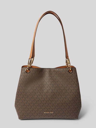 MICHAEL Michael Kors Handtasche mit Label-Applikation Modell 'KENSINGTON' Mittelbraun 2