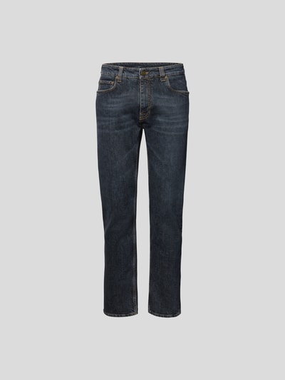Etro Straight Fit Jeans mit Label-Stitching Mittelgrau 2