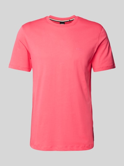 BOSS T-Shirt mit Label-Print Modell 'Thompson' Pink 2