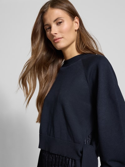 BOSS Tailliertes Freizeitkleid aus Viskose-Mix Modell 'FIOLETTA' Marine 3