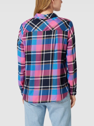 s.Oliver RED LABEL Hemdbluse mit Tartan-Karo Royalblau 5