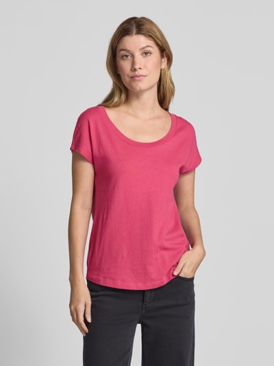 Marc O'Polo Regular Fit T-Shirt aus reiner Baumwolle Pink 4