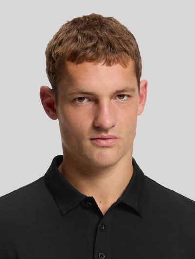 BOSS Green Regular fit poloshirt van puur katoen model 'Plisy' Zwart - 3