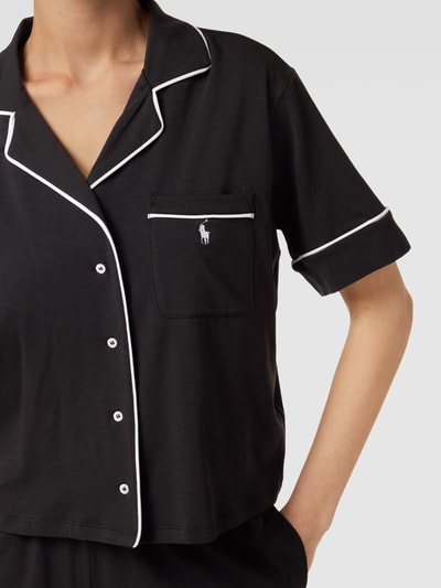 Polo Ralph Lauren Pyjama mit Label-Stitching Black 3
