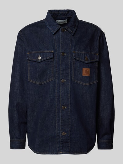 Carhartt Work In Progress Jeansjacke mit Label-Badge Modell 'LINCOLN' Jeansblau 1