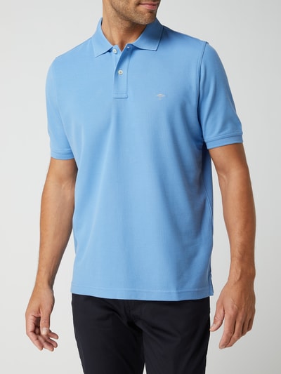 Fynch-Hatton Poloshirt aus Supima®-Baumwolle Bleu 4