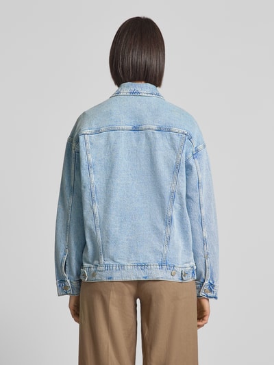 Vero Moda Oversized jeansjack van katoenmix, model 'TESSA' Lichtblauw - 5