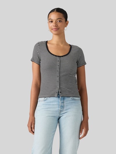 Levi's® Slim fit t-shirt van katoenmix Antraciet gemêleerd - 4
