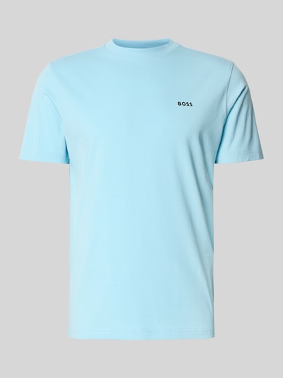 BOSS Green Regular Fit T-Shirt aus Baumwoll-Mix Modell 'TEE' Hellblau 2