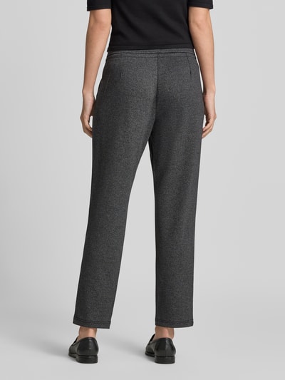 Christian Berg Woman Jogpants in Two-Tone-Machart mit Tunnelzug Black 5