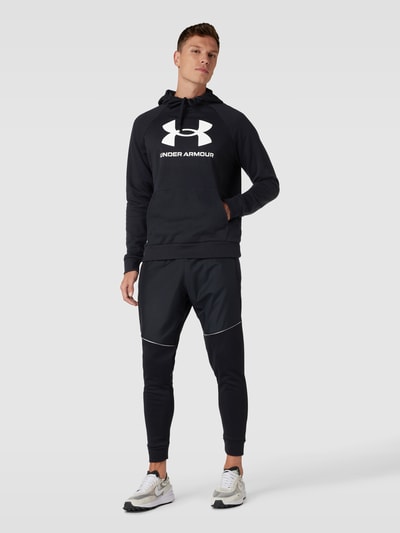 Under Armour Hoodie mit Label-Print Modell 'Rival' Black 1