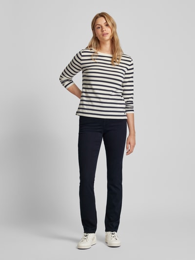 Brax Regular fit broek in 5-pocketmodel, model 'Style.Mary' Marineblauw - 1