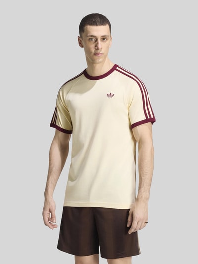 adidas Originals Regular Fit T-Shirt aus reiner Baumwolle Modell '3S' Offwhite 4