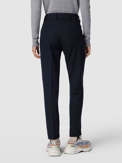 Raffaello Rossi Stoffen broek met persplooien, model 'DORA' Marineblauw - 5