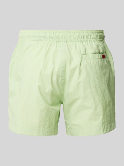 HUGO Regular Fit Badeshorts mit Label-Patch Modell 'DOMINICA' Apfel 3