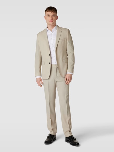 BOSS Pantalon met scheerwol, model 'Leon' Beige - 1