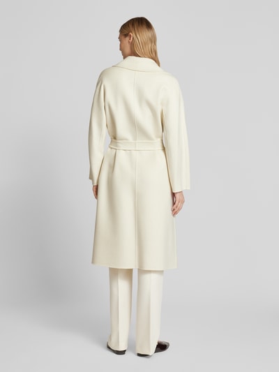 Max Mara Studio Wollmantel mit Reverskragen und Kaschmir-Anteil Modell 'CLES' Weiss 5