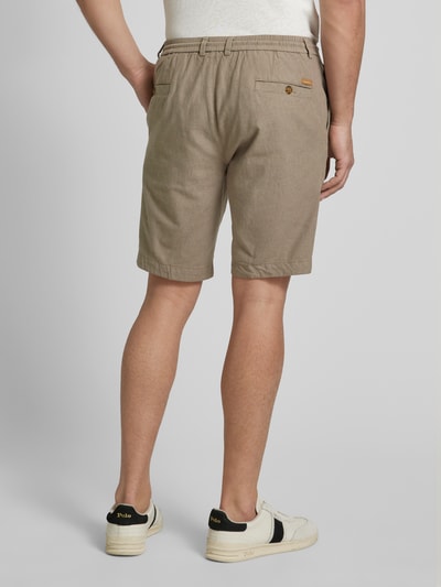 bugatti Slim fit korte broek met tunnelkoord Groen - 5