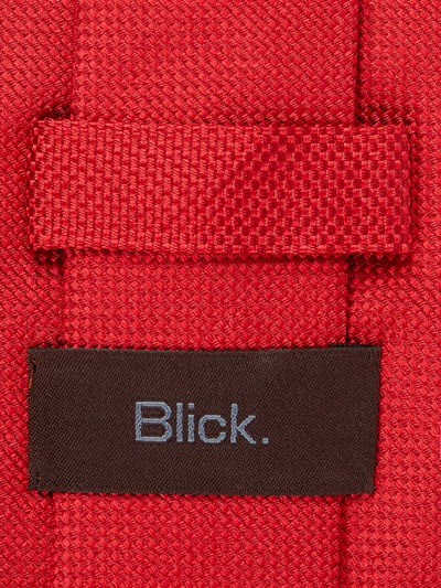 Blick Krawat z czystego jedwabiu (7 cm) Czerwony 2