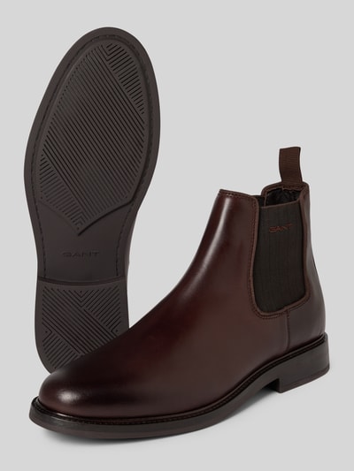 Gant Buty chelsea z wyhaftowanym logo model ‘St Fairkon’ Ciemnobrązowy 4