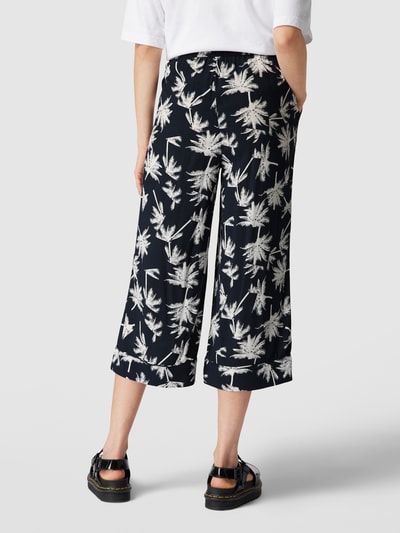 s.Oliver RED LABEL Culotte met all-over bloemenmotief Zwart - 5