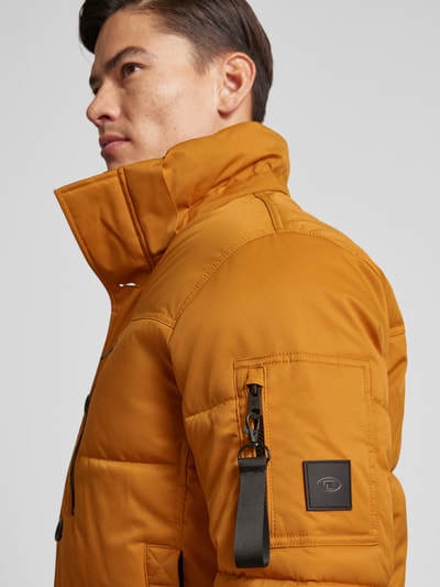 Tom Tailor Regular fit gewatteerd jack met ritszakken Mosterdgeel - 3
