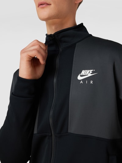 Nike Bluza rozpinana z nadrukami z logo Czarny 3