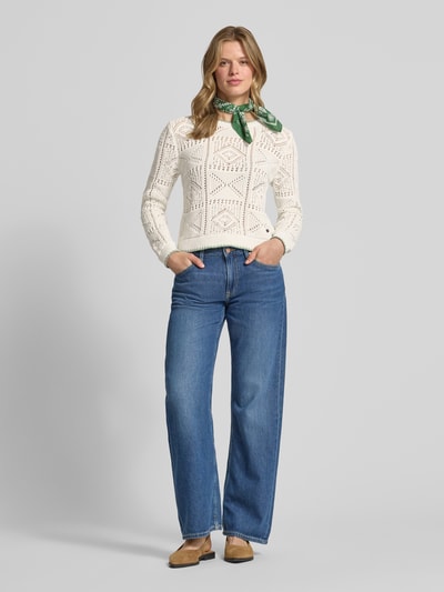 Pepe Jeans regular fit gebreide trui van puur katoen model 'KAS' Offwhite - 1