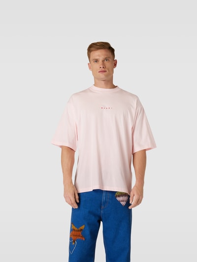 Marni Oversized T-Shirt aus reiner Baumwolle Pink 4