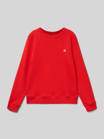 Calvin Klein Jeans Sweatshirt mit Label-Detail Rot 1