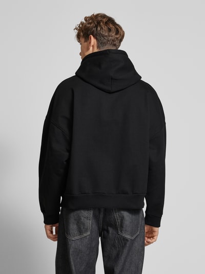 REVIEW Hoodie mit Label-Stitching Black 5