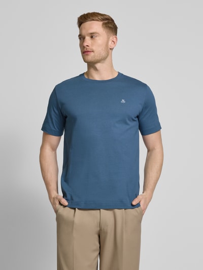 Marc O'Polo Regular Fit T-Shirt aus reiner Baumwolle Blau 4