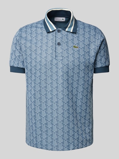 Lacoste Poloshirt met labeldetail Rookblauw - 2