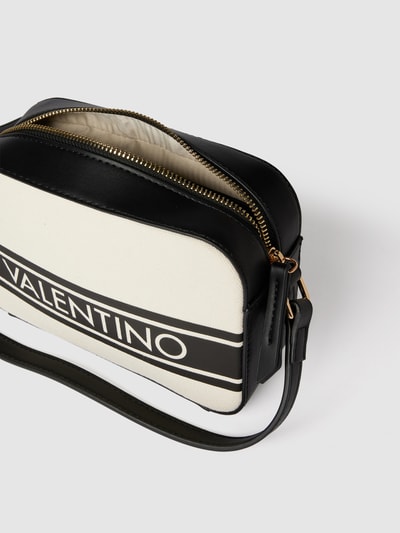 VALENTINO BAGS Torba na ramię z nadrukiem z logo Czarny 5