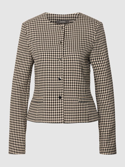 Montego Blazer met pied-de-poule-motief Zwart - 2