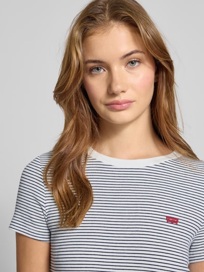 Levi's® T-Shirt mit Label-Patch und Rundhalsausschnitt Weiss 3