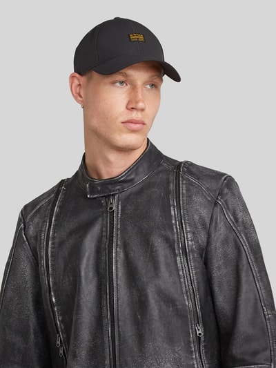 G-Star RAW Czapka z naszywką z etykietą Czarny 1