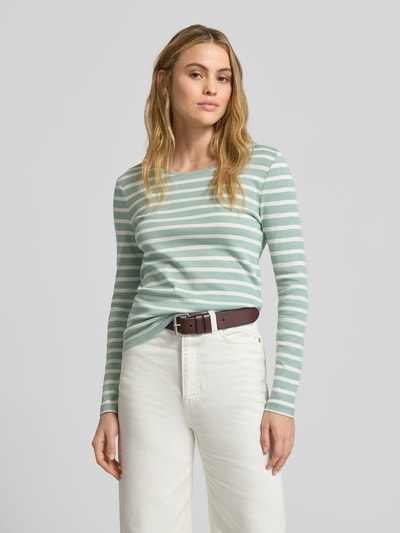 Christian Berg Woman Longsleeve mit Rundhalsausschnitt Helltuerkis 4