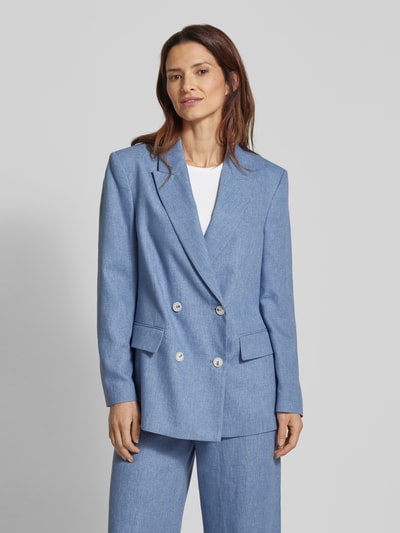 Jake*s Collection Blazer met reverskraag Blauw - 4